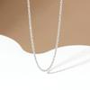 Collar de plata de ley 925 al por mayor para mujer, cadena de hueso de serpiente, diseño de nicho de alta gama, estilo ins, elegantes accesorios de joyería.