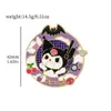 Série Kulomi Estilo Acadêmico Sanrio Insígnia Cão Pudim Broche Gatinha Pingente Novo
