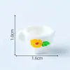 Caneca de Cerâmica Simulada Bule Conjunto de Chá Casa de Bonecas DIY Artesanal Acessórios de Decoração Cena em Miniatura Pequenos Enfeites