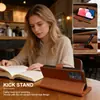 Capa de Celular Business para Samsung A54/A34/A24/A14, Capa Flip com Sensação de Pele, Porta-Cartões e Suporte, Capa Protetora à Prova de Choque