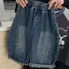 Jeans Meninos Meninas Primavera Outono 2026 Novos Calças Jeans Patchwork Saber Infantis Calças da Moda Roupas de Outono para Meninos