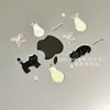 Adesivos de Unha Estilo Livro Vermelho Pequeno Borboleta Gatinho Laço Fofo Computador Ins Estéreo Cola de Gel Coreano DIY