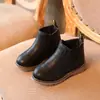 Nuevos Zapatos Infantiles Otoño/Invierno 2025 - Botines para Niños, Botas de Cuero Estilo Británico, Zapatos Individuales para Niñas, Estilo Retro, Botas tipo Martin para Niños Mayores