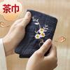 Paños de Cocina de Algodón y Lino al por Mayor con Logo Personalizado, Simples, Suaves, Absorbentes, Paños de Cocina Bordados, Paños de Cocina para Cuidado de Ollas, Paños de Cocina de Limpieza Estilo Japonés