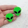 Nuevos Pendientes de Alienígena Fluorescentes para Llavero de Bricolaje Europeos y Americanos Elegantes Acrílicos Exagerados Joyería de Moda Accesorios