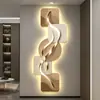 Quadros decorativos com iluminação LED transfronteiriços, estilo luxo leve, adequados para hall de entrada, corredor e passagem, criando uma atmosfera sofisticada e elegante, design minimalista