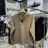 Transpirable, Cálido y de Secado Rápido Estilo Montaña al Aire Libre Capa Base Pulóver para Hombre Sudadera con Cuello Alto y Media Cremallera 8916