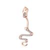 E-commerce Transfronteiriço Anel de Umbigo Cobra Joia Piercing Prata Atacado Online Piercing Médico em Forma de Cobra Zircônia