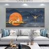 [30cm * 60cm] Pintura decorativa nórdica para restaurante, pintura colgante moderna minimalista para sala de estar, pintura colgante de lujo ligero, reloj