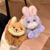 Popular Judy Nick Super Fofa Pelúcia Faixa de Cabelo Boneca Elástico Faixa de Cabelo Acessórios de Cabelo Fofo Corda de Cabelo Cabeça de Bola~