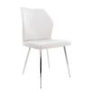 Silla de comedor Amazon Export, sillón de estilo escandinavo color crema, accesible, de lujo, con respaldo de alta gama.