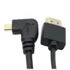 Cabo Micro HDMI Macho para HDMI com Cabeça Angular Lateral de 90 Graus para Conexão de Celular, Tablet, Câmera à TV Cabo HD 4K