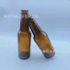 Garrafa de cerveja, garrafa de vidro marrom, 250ml, garrafa de bebida reutilizável, garrafa de refrigerante, garrafa de vidro para bebida carbonatada, em estoque