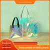 Laser pvc bolsa on-line celebridade ins estilo casamento doce saco de presente buquê transparente saco de presente saco de embalagem