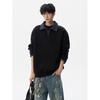 Sudadera Deportiva de Manga Larga para Hombre, Estilo Americano, Patchwork, Cuello Alto, Cuello de Camisa de Alta Gama, Talla 8XL-M