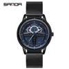 Reloj de cuarzo Sanda explosiones correa de hombre impermeable personalidad simple tendencia de moda reloj de cuarzo para hombre una generación de pelo