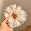 Scrunchie Oversized Estilo Coreano para Mulheres, Prendedor de Cabelo Quadrado de Alta Qualidade, Elástico Durável de Alta Elasticidade, Acessório de Cabelo Estilo Preguiçoso