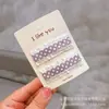 Versão coreana de extensões de grampo de cabelo para crianças 6 cm com babados grampo de cabelo pequeno estiloso clip para franja de cabelo quebrado de menina