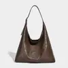 Bolsa Tote Nova de Inverno de Alta Qualidade para Mulheres 2025 Moda Retrô de Nicho Grande Capacidade Couro Macio Ombro Axila Bolsa Grande