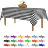 Amazon Mantel de Plástico Cuadros Rojos y Blancos Picnic Fiesta de Cumpleaños Desechable Impermeable a Prueba de Aceite Espesado