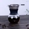 Cafeteira manual de vidro borossilicato em estoque atacado pote para compartilhar filtro conjunto de eletrodomésticos de café doméstico pote nuvem