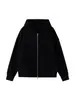 Chamarra con capucha de corte holgado para mujer, nueva colección otoño/invierno 2026, casual, minimalista, versátil, con doble cremallera