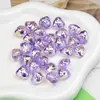 Dingyi Cuentas Corazón de Pedrería Transparente Cuentas Luna Fría Acrílico Galvanizado de Alto Brillo Cuentas Sueltas Cuentas en Hilo Accesorios para Joyería