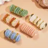 Pulsera de Cordón Elástico Acrílico Europeo y Americano con Puntada Degradada, Única y Exagerada, Estilo de Nicho, Joyería de Moda de Alta Gama para Mujeres