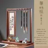 Suporte de Armazenamento para Caligrafia para Materiais de Papelaria, Porta-Pincéis, Rack de Pincéis, Suporte de Pincéis, Madeira Maciça, Novo Estilo Chinês