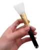 Brocha de silicona para mascarilla de cabeza plana dorada, cepillo de maquillaje universal portátil, cepillo para mascarilla de barro, cepillo manual para mascarilla
