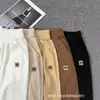 Pantalones de Algodón Lavado Difeiyang de Nueve Puntos/Cinco Puntos Algodón y Lino Casual Pantalones de Mamá Pantalones Cortos de Algodón para Pisar Puesto para Correr en el Jianghu
