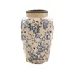 Nuevo Estilo Chino Medieval Azul y Blanco Porcelana Florero Arreglo Floral Adornos Gama Alta Nicho Retro Cerámica Florero Cerámica Florero