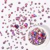 Paquete de material para manicura 2024 primavera y verano nuevo estilo mono mismo estilo hacha Corazón Torcido Cristal K9 diamante flash manicura al por mayor