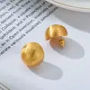 Brincos de Fio de Metal Fosco Agulha de Prata Femininos 2022 Novo Moda de Alto Padrão Temperamento Brincos de Bola Brincos Brincos