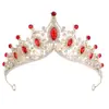 Coroa Tiara Nova Infantil Transfronteiriça Princesa Menina Festa de Aniversário Performance Coroa Liga de Zinco Strass Headband Atacado