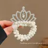 Diadema de Princesa Perla para Niña, Goma para Moño de Bebé de Alta Elasticidad, Diadema para Niña, Goma para el Cabello, Accesorio para el Cabello