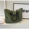Bolso de Paja Transfronterizo Nuevo Estilo Bolso de Paja Tejido para Playa Bolso de Hombro para Mujer Simple de Gran Capacidad Bolso de Viaje para Vacaciones de Ocio