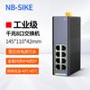 Switch Gigabit Ethernet industrial 2/4/8 Óptico 5/8/16/24 puertos tipo carril guía transceptor de fibra óptica