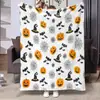 Venda Quente Amazon Halloween Manta de Flanela para Soneca Confortável Macia Impressão Digital Casual Manta de Ar Condicionado Atacado