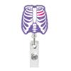 Acrílico Infusión Uterina Costilla Retráctil Giratorio Doctor Enfermera Carrete Retráctil para Insignia Hebilla ID Hebilla de Fácil Extracción