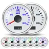 Medidor de velocidade de escavadeira de máquinas de construção 52mm tacômetro luz de fundo multicolorida com horímetro 3000-8000RPM