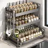 Estante para Condimentos Cocina Caja de Almacenamiento Multicapa Encimera Multifuncional Botellero para Aceite Sal Salsa Vinagre Estante para Frascos de Condimentos