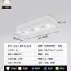 Foco Downlight Ultradelgado para Sala de Estar sin Luz Principal, Antideslumbrante, Espectro Completo, Foco de Cuatro Cabezales de Montaje Superficial, Luz de Techo para Dormitorio 495L