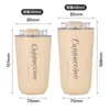 Taza de Acero Inoxidable 304 Engrosada con Aislamiento al Vacío, Aspecto de Alta Calidad, Portátil, para Coche, Taza de Café para Exteriores, Vaso de Agua Simple para el Hogar