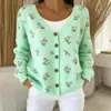 2026 Cardigan com Capuz Jaqueta de Imitação de Lã com Botões Europeu e Americano Outono e Inverno Novo Estilo Moda Casual Criativa Transfronteiriça Roupas Femininas