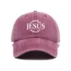 Boné de Baseball Estampado Americano Jesus Papai Lazer ao Ar Livre Proteção Solar Transfronteiriço Lavado Retro Tendência Boné com Aba