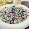Peluca Nueva de Alta Calidad Accesorios para Rastas Pulsera de Cuentas DIY Cuentas Espaciadoras Anillos de Diamantes de Aleación Coloridos Cuentas con Agujero Grande Cuentas Sueltas