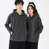 Ropa de Trabajo con Capucha de Algodón Puro de Marca de Moda Chaqueta Blusa de Hombro Grupo de Suéteres Ropa