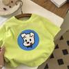 Camiseta para Bebé de Manga Corta para Niñas con Estampado de Dibujos Animados Nuevo Algodón para Bebé Top Verano Niños a la Moda