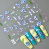 Redanco Novo 5D Embotido Desenho Animado Stitch Adesivos de Unha Decalques de Unha Adesivos 3D Venda por Atacado